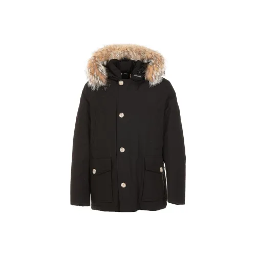 WOOLRICH Черный Мужской Пуховик