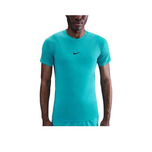 nike Dri Fit SS25 T Рубашка Мужская Синяя Зеленая
