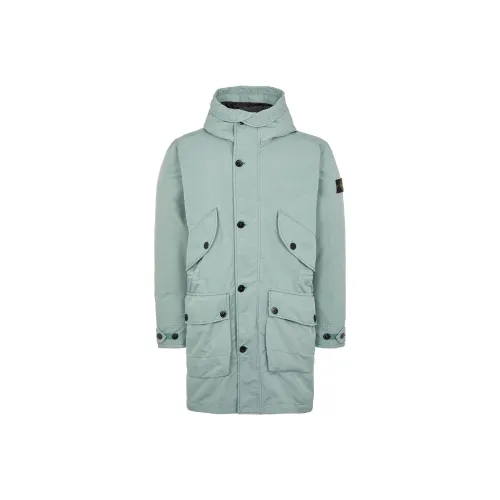 Stone Island Шалфейный Зеленый Мужской Пуховик