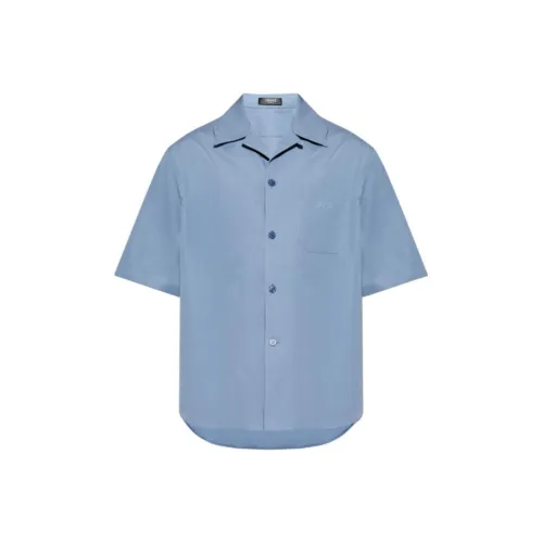 VERSACE Мужские Синие Рубашки