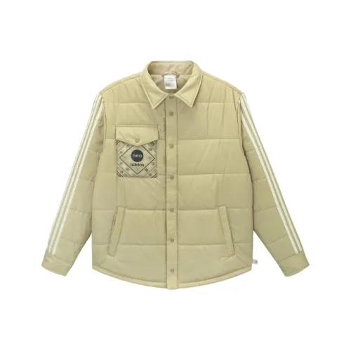 ADIDAS NEO Коричневый Зеленый Мужской Пуховик (Пуховик)