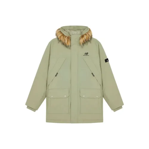 New Balance совместный бренд Шалфейный зеленый Мужской пуховик