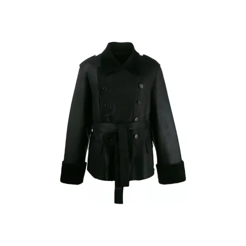 Ann Demeulemeester Черные Мужские Куртки