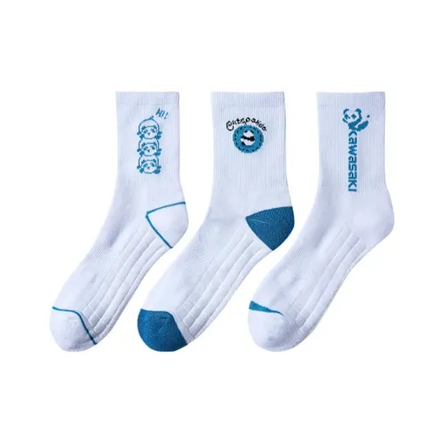 Kawasaki Panda Collection Носки Crew Унисекс 3 упаковки