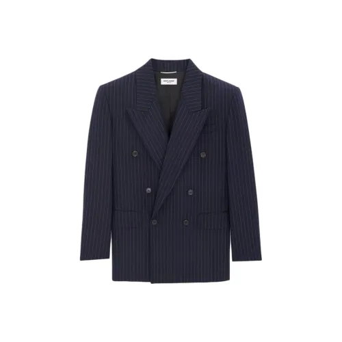 SAINT LAURENT Бизнес-костюм мужской морской синий