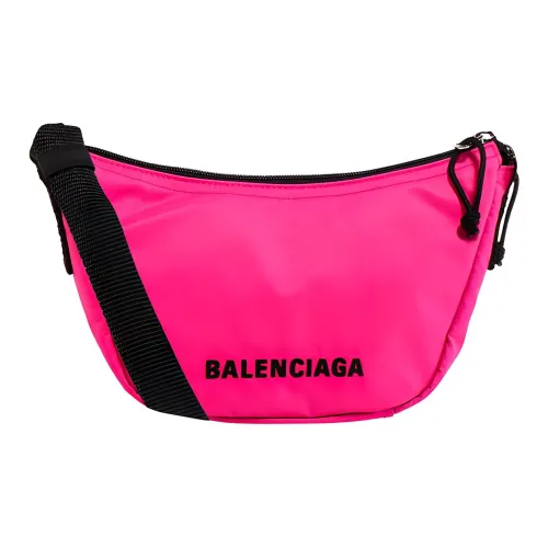 Balenciaga Нейлоновая Сумка через плечо Маленькая Женская Розовая