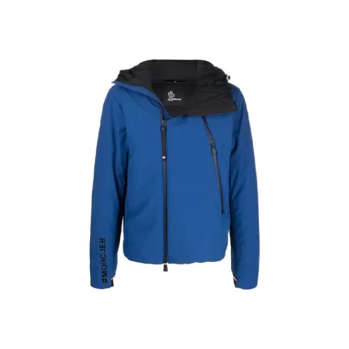 Moncler FW21 Хлопковый пуховик Мужской Синий