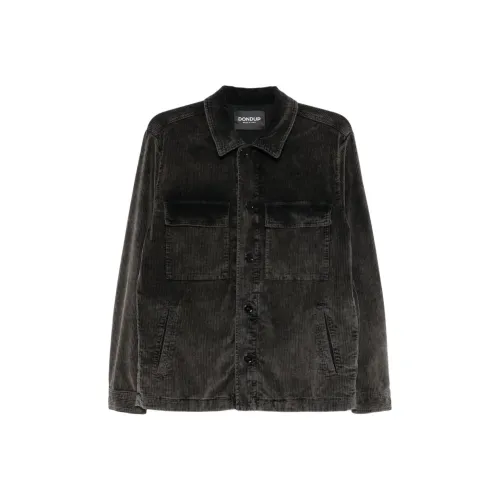 Dondup FW24 Куртки и Пальто Мужской Угольный Серый