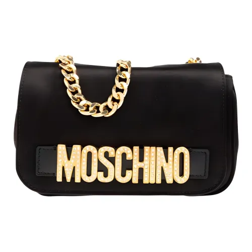 MOSCHINO Вискоза и Шелковая Сумка через плечо Сумка на плечо Женская Черная