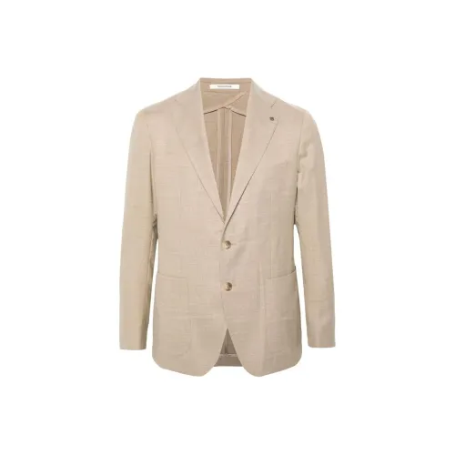 Tagliatore SS24 Бизнес-костюм Пальто Мужской Песочно-бежевый
