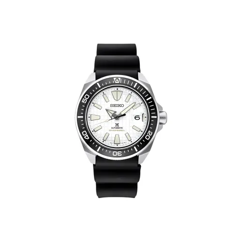 SEIKO Автоматический Механический Механизм Мужские Часы 44 мм Белый