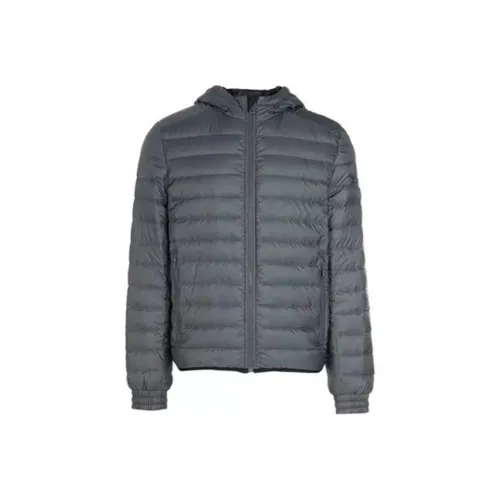 PRADA Пуховик Мужской Темно-Серый