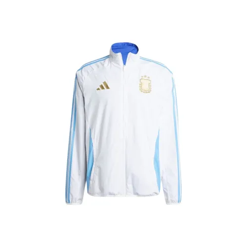 Adidas Argentina SS24 Куртки и Пальто Мужской Белый Синий