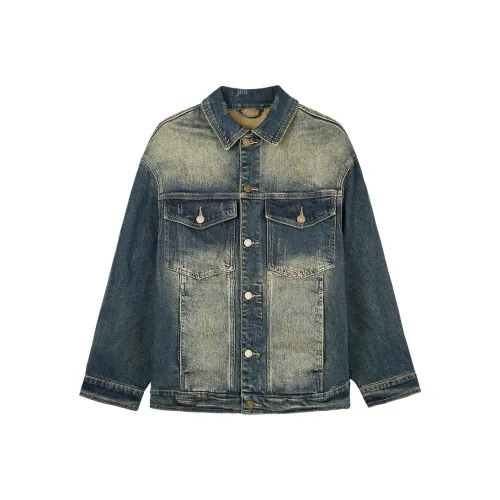 Wit Синий Мужской Джинсовые Куртки