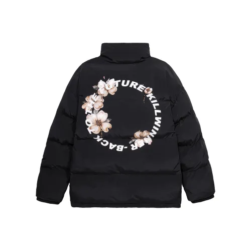 KILLWINNER Буква Воротник-стойка Свободный крой Утолщенный Пух Унисекс