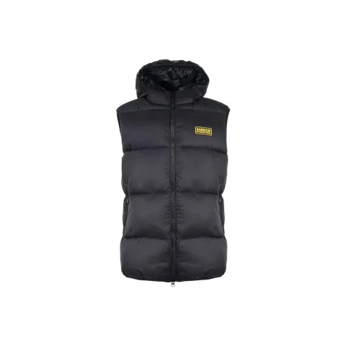 BARBOUR Мужские черные жилеты