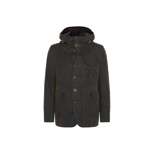 BARBOUR FW24 Пуховик Мужской Оливково-зеленый
