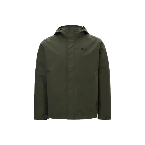 Jack Wolfskin Походная ветровка мужская темно-зеленый мох