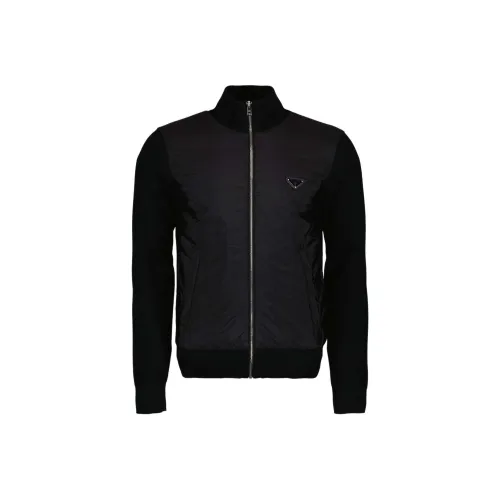 PRADA Мужские черные куртки