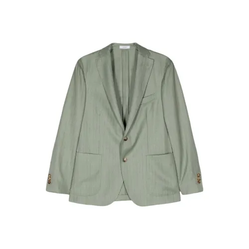 Больгиоли SS24 Бизнес Костюм Пальто Мужской Зеленый
