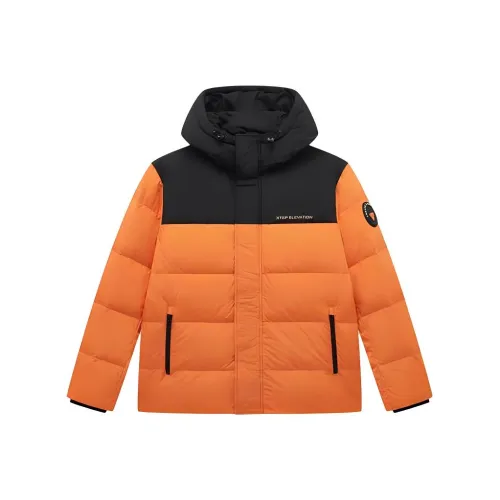 XTEP Пуховик Мужской Jinyun Оранжевый Jet Черный