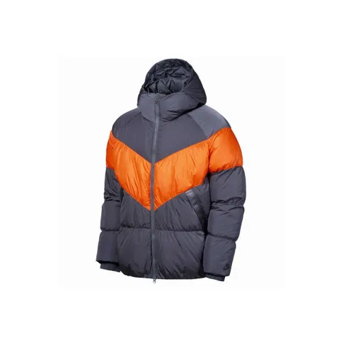 Nike Серый Мужской Пуховик