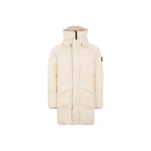 STONE ISLAND FW22 Однотонный С капюшоном Пуховик Мужской Розовый