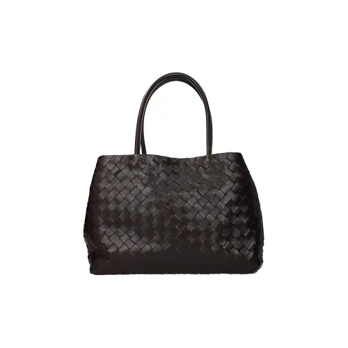 Bottega Veneta Кожа Тоут Сумка Сумка для покупок Сумка Сумка через плечо Женская Коричневая