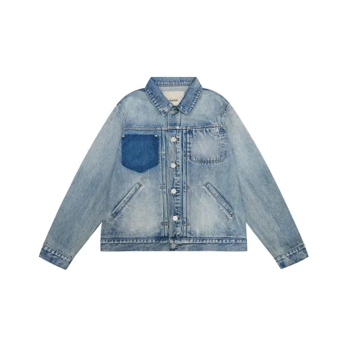 CHINISM Denim Jacket Unisex Blue CHINISM Деним Куртка Унисекс Синий