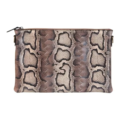 Bottega Veneta Натуральная кожа клатч женский коричневый