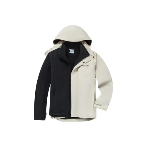 Columbia совместный бренд Водонепроницаемый Ветрозащитный Устойчивый к истиранию Термическая ветровка Мужской Бежевый