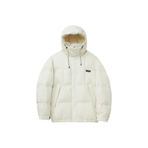 NANS STUDIO Однотонный С капюшоном Свободный крой Утолщенный пуховик Унисекс