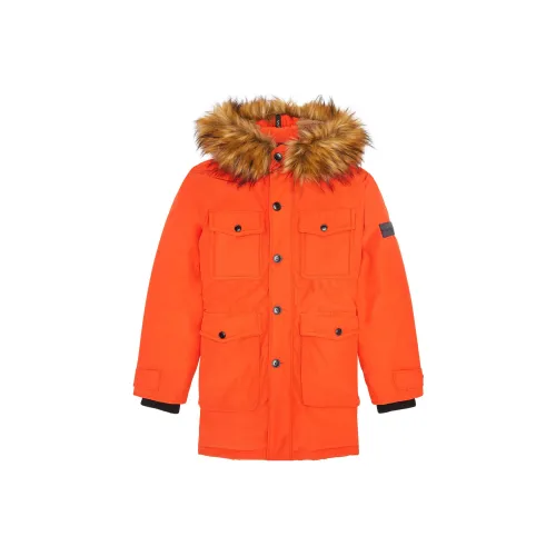 DIESEL Хлопковый пуховик Мужской Оранжевый