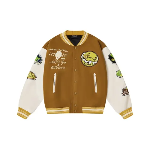 WHOA HA! Бейсбольная куртка Весна-осень Зимний Унисекс