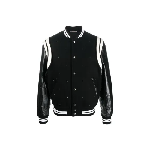 Valentino Roman Stud FW22 Бейсбольная куртка Мужская Черная