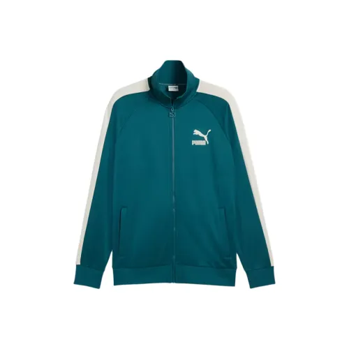 PUMA C.F. Monterrey T7 ICONIC Куртки и Пальто Мужской Холодный Зеленый