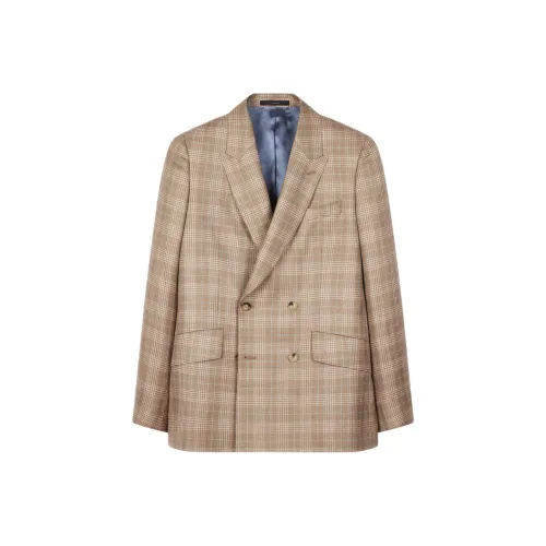 Paul Smith SS25 Бизнес-костюм Мужской Светло-коричневый