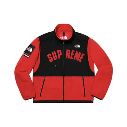 Supreme Tnf Joint Series Унисекс Бархатные Куртки