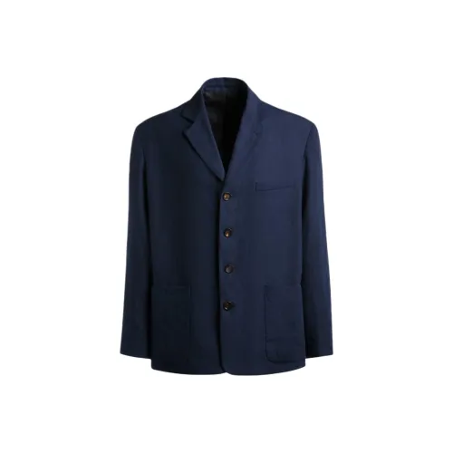 BALLY FW24 Куртки и пальто Мужской Морской синий