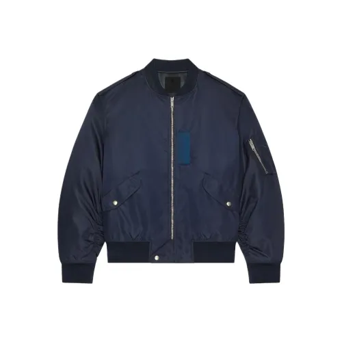 GIVENCHY FW24 Хлопковый пуховик Мужской Морской синий