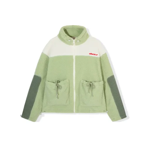 SENCE LA Loose Fit Утолщенный And Fleece-Lined Jacket Winter Unisex Green SENCE LA Свободный крой Утолщенный и с флисовой подкладкой Куртка Зимняя Унисекс Зеленый