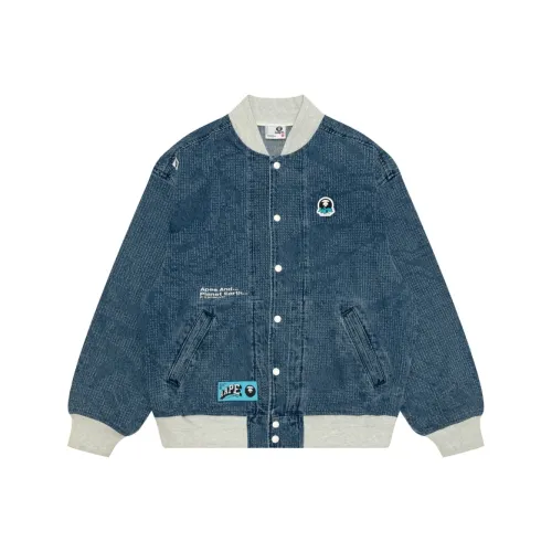 Aape FW24 Denim Jacket Men's Blue