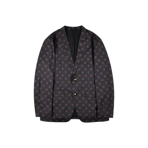 Raidy Boer Весенний Бизнес Костюм Мужской Черный Цветочный