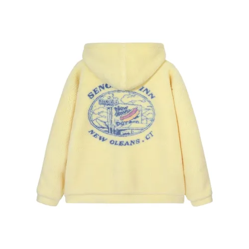 SENCE LA Loose Fit Jacket Unisex Light Yellow