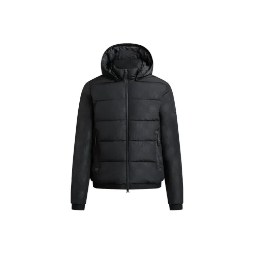 EMPORIO ARMANI EA7 FW23 Хлопковый пуховик Мужской Черный