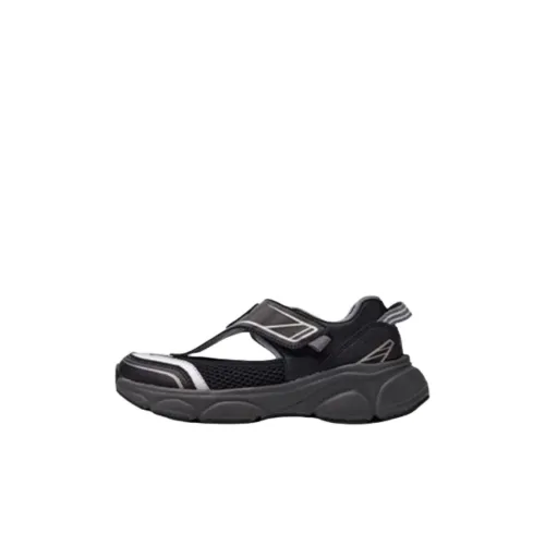 MLB New York Yankees Противоскользящие Устойчивые к истиранию Низкий Топ Детские Сандалии Черные Детские