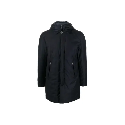 WOOLRICH Темно-синий Мужской Пальто