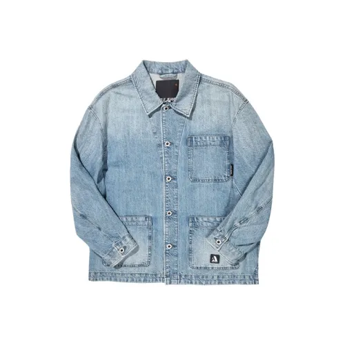 ABLE JEANS Винтаж Небесно-Синий Мужские Куртки