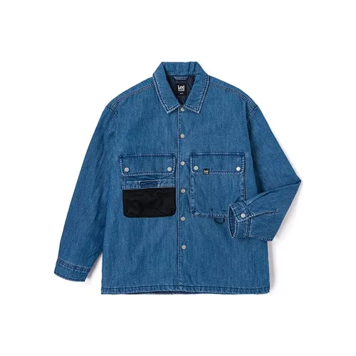 Lee Xline Средний Светло-Синий Мужской Пуховик