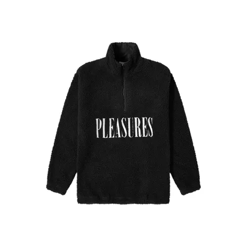 PLEASURES Свободный крой Утолщенный And Флисовая подкладка Куртка Зимняя Унисекс Черный